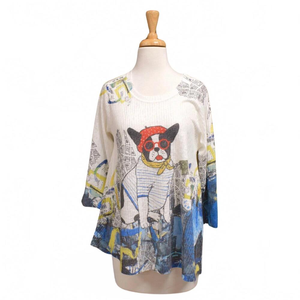 NEW INOAH women's frenchy top in white